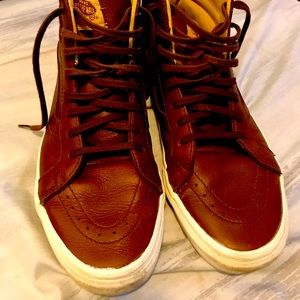 Vans sk8 hi leather dress rare